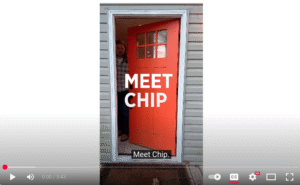 Title screen for Chip Parton's newest campaign ad titled Meet Chip.